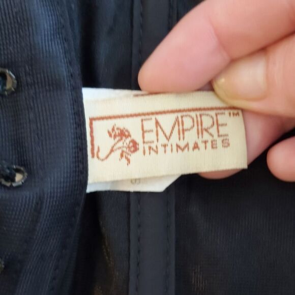 Empire Vintage Women's Lace Up Black Goth Halloween Corset Size 38 - Picture 6 of 6